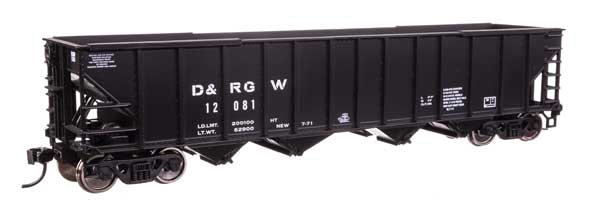 Walthers Mainline 910-57814 HO Scale 50' 100-Ton Hopper RTR DRGW #12081