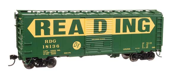 Walthers Mainline 910-45220 HO Scale 40' ACF Welded Boxcar RTR Reading #18136