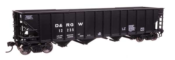 Walthers Mainline 910-57815 HO Scale 50' 100-Ton Hopper RTR DRGW #12235