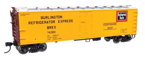Walthers Mainline 910-41407 HO Scale 40' Steel Reefer RTR BREX #74360