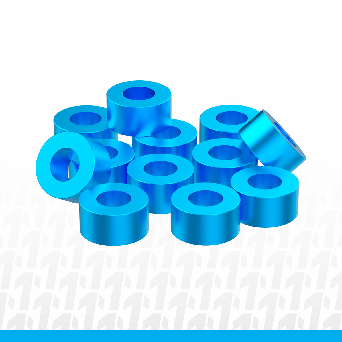 1UP Racing 80315 Blue Precision Aluminum Shims 3x6x3mm