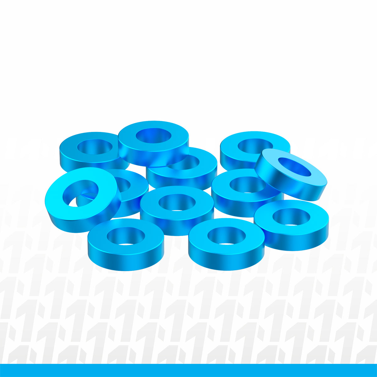 1UP Racing 80317 Blue Precision Aluminum Shims 3x6x1.5mm