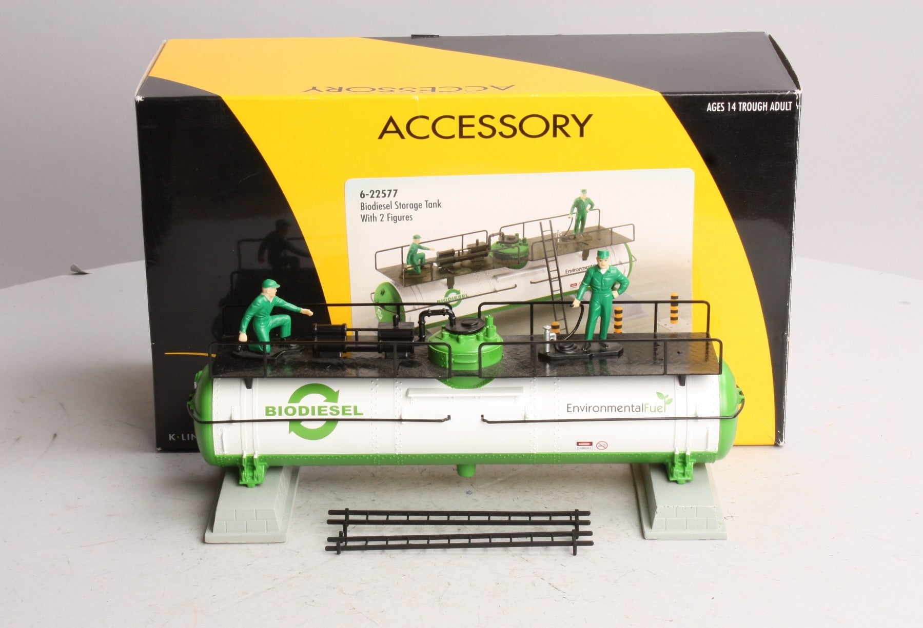 K-Line 6-22577 O Gauge Biodiesel Storage Tank with 2 Figures