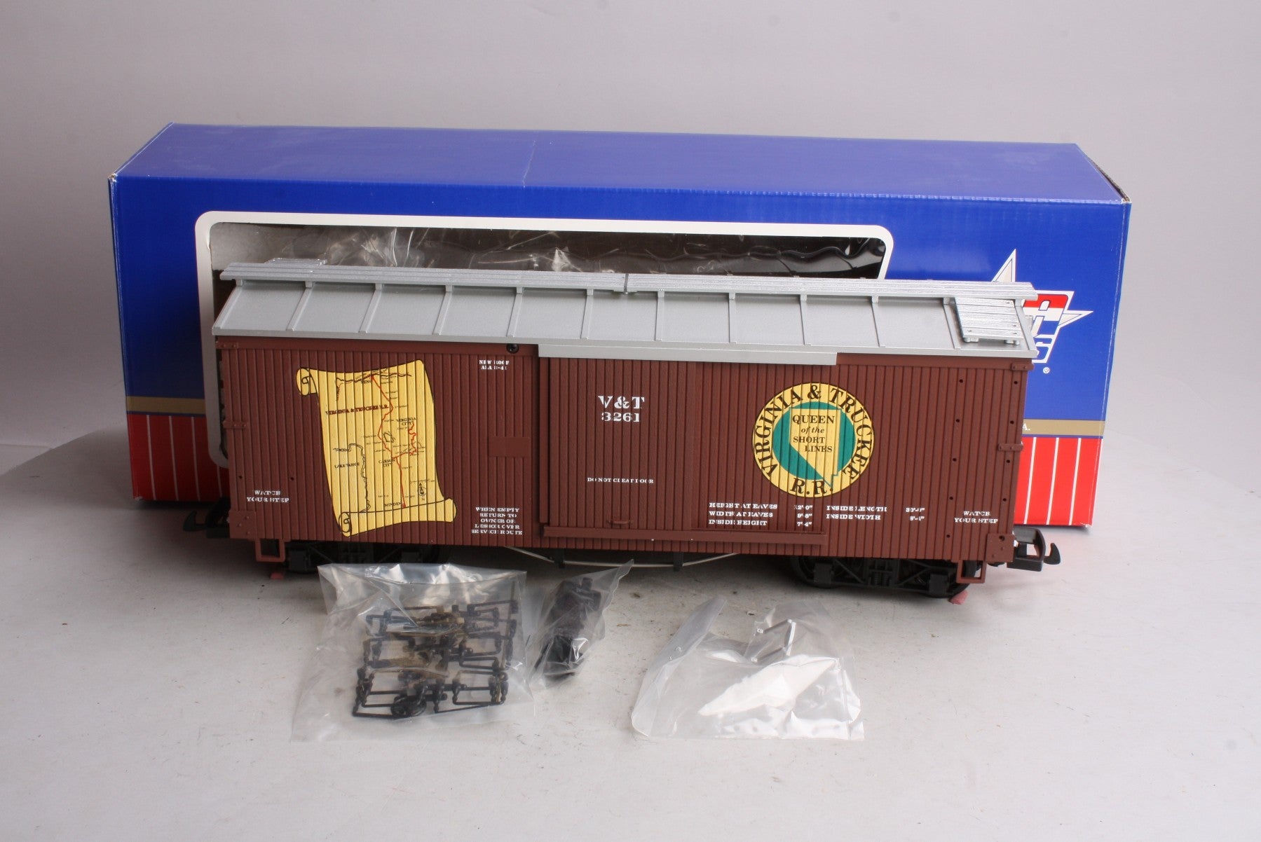 USA Trains 19088 G Virginia & Truckee "American Series" All Wood Box Car