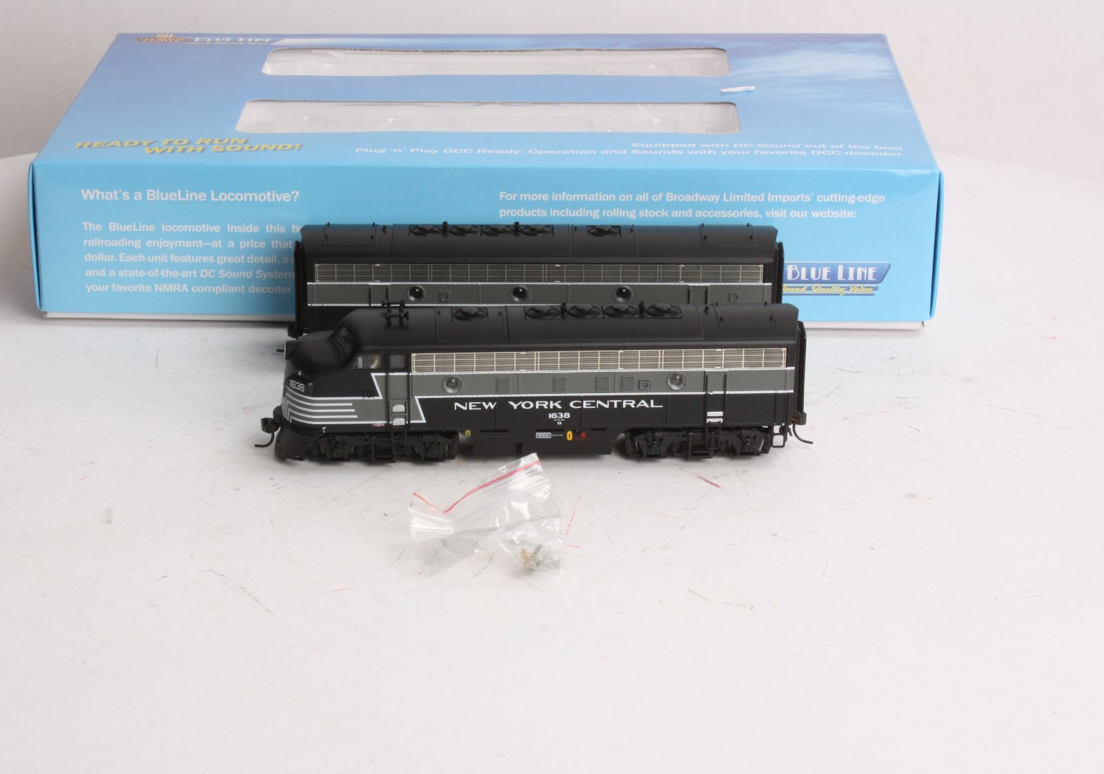 Broadway Limited 5103 HO New York Central EMD F7A-Unpowered B Set #1638/2426