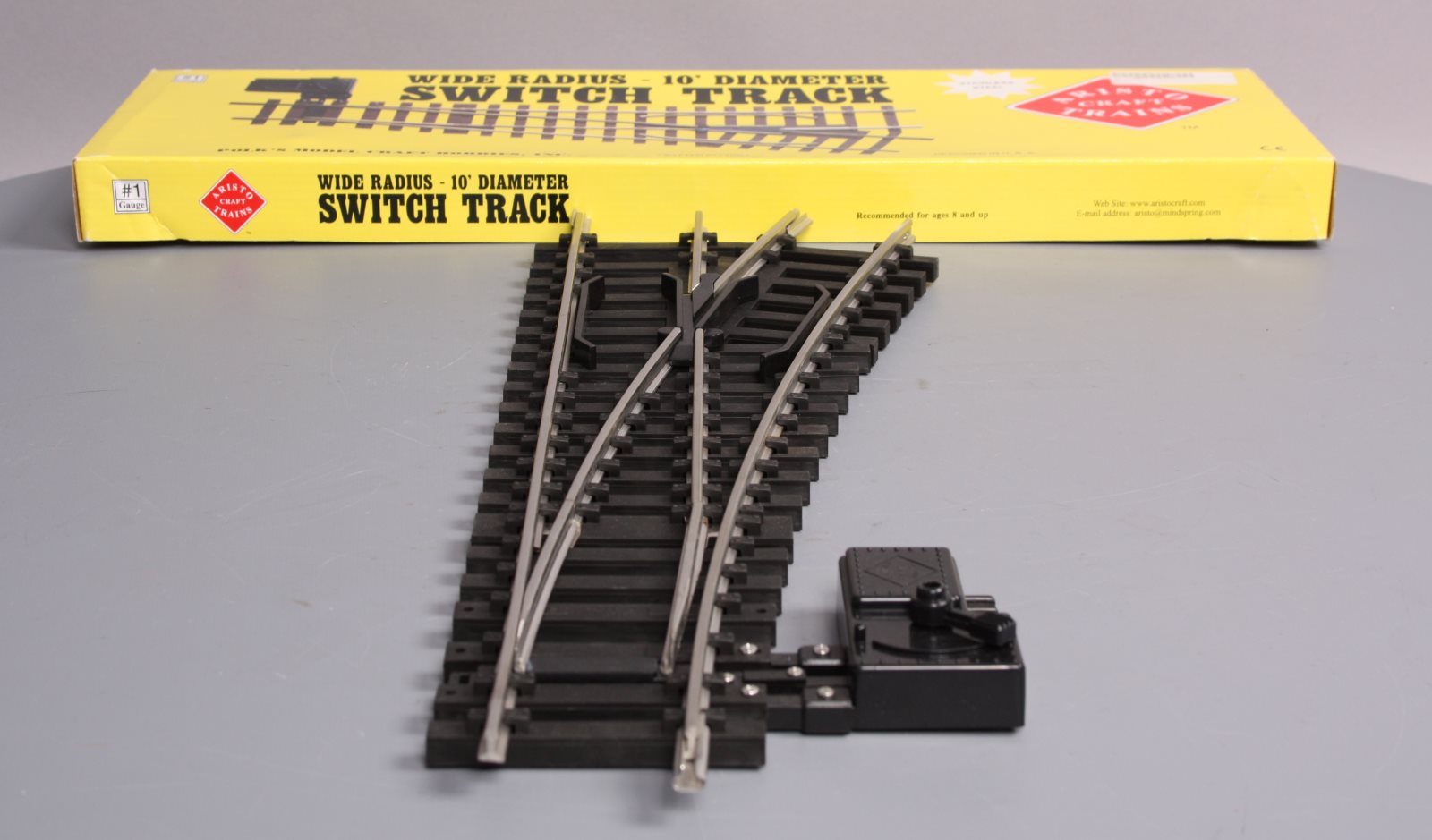 Aristo-Craft 20370 G Scale Stainless Steel Right Hand Manual Switch Turnout