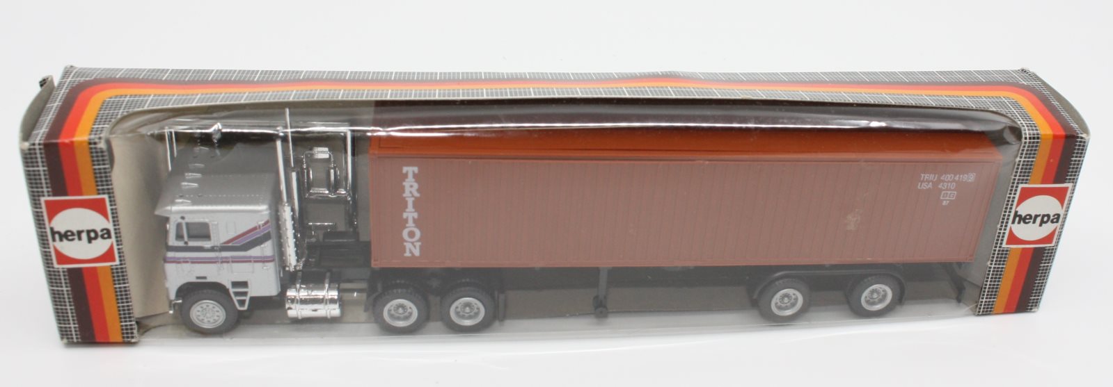 Herpa 854223 HO Triton Freightliner Tractor Truck with Container Trailer