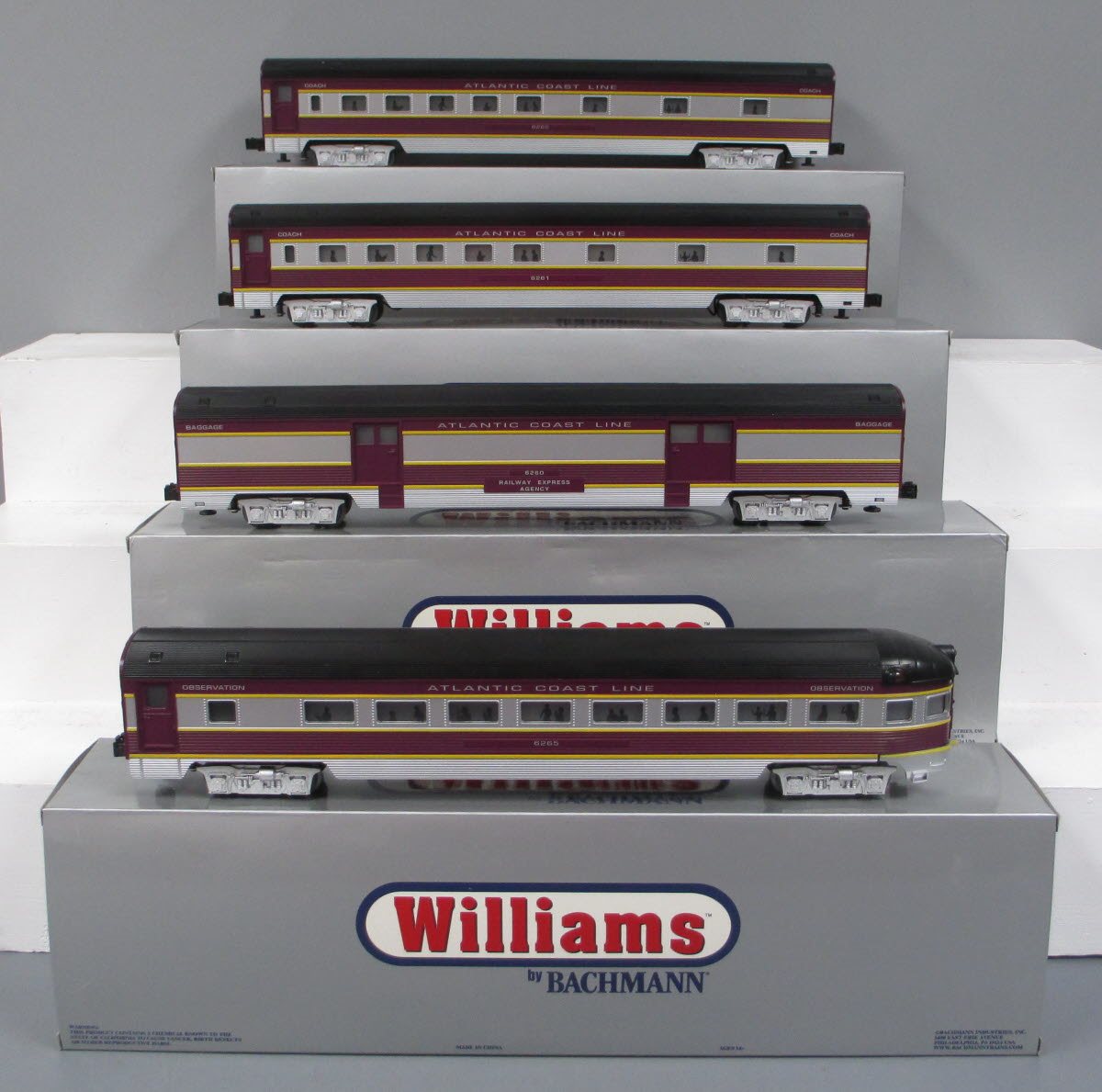 Williams 43151 Atlantic Coast Line Streamliner Passenger 4 Car Set