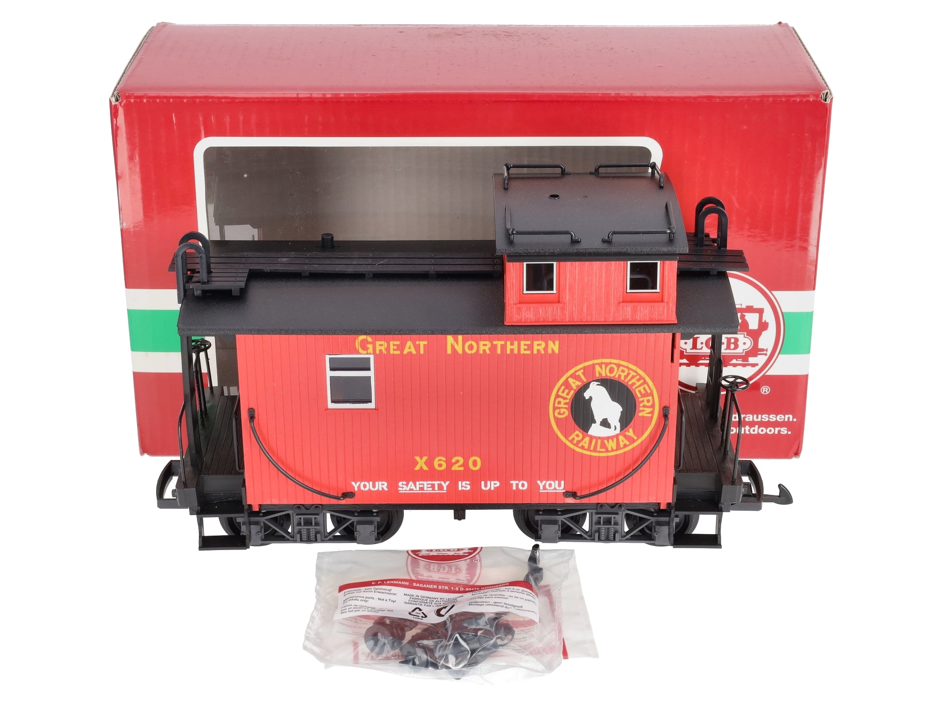 LGB 46653 G Great Northern Wood Caboose #X620