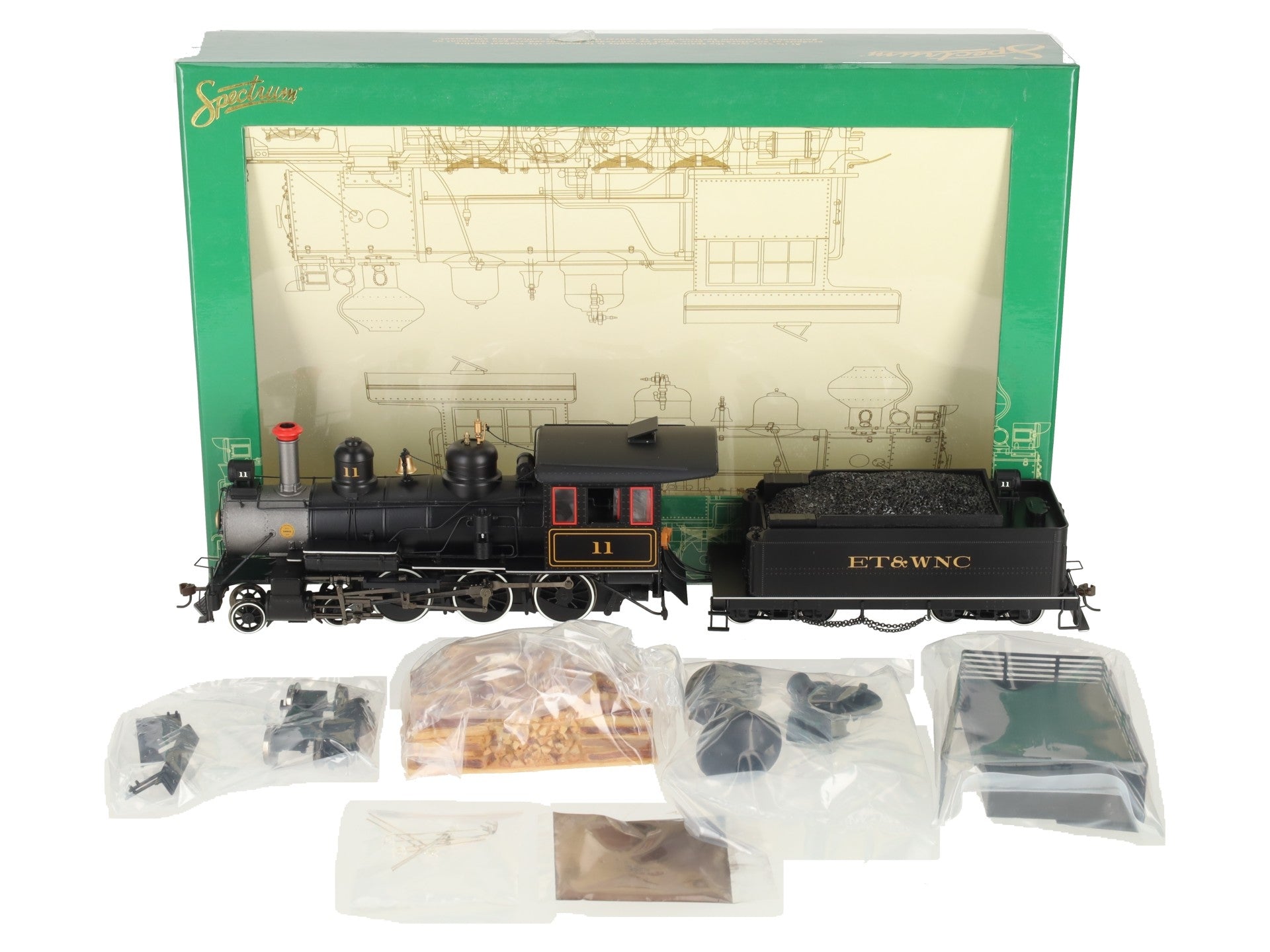 Bachmann 28671 On30 Eastern Tennessee & Western N Carolina 4-6-0 Steel Cab #11