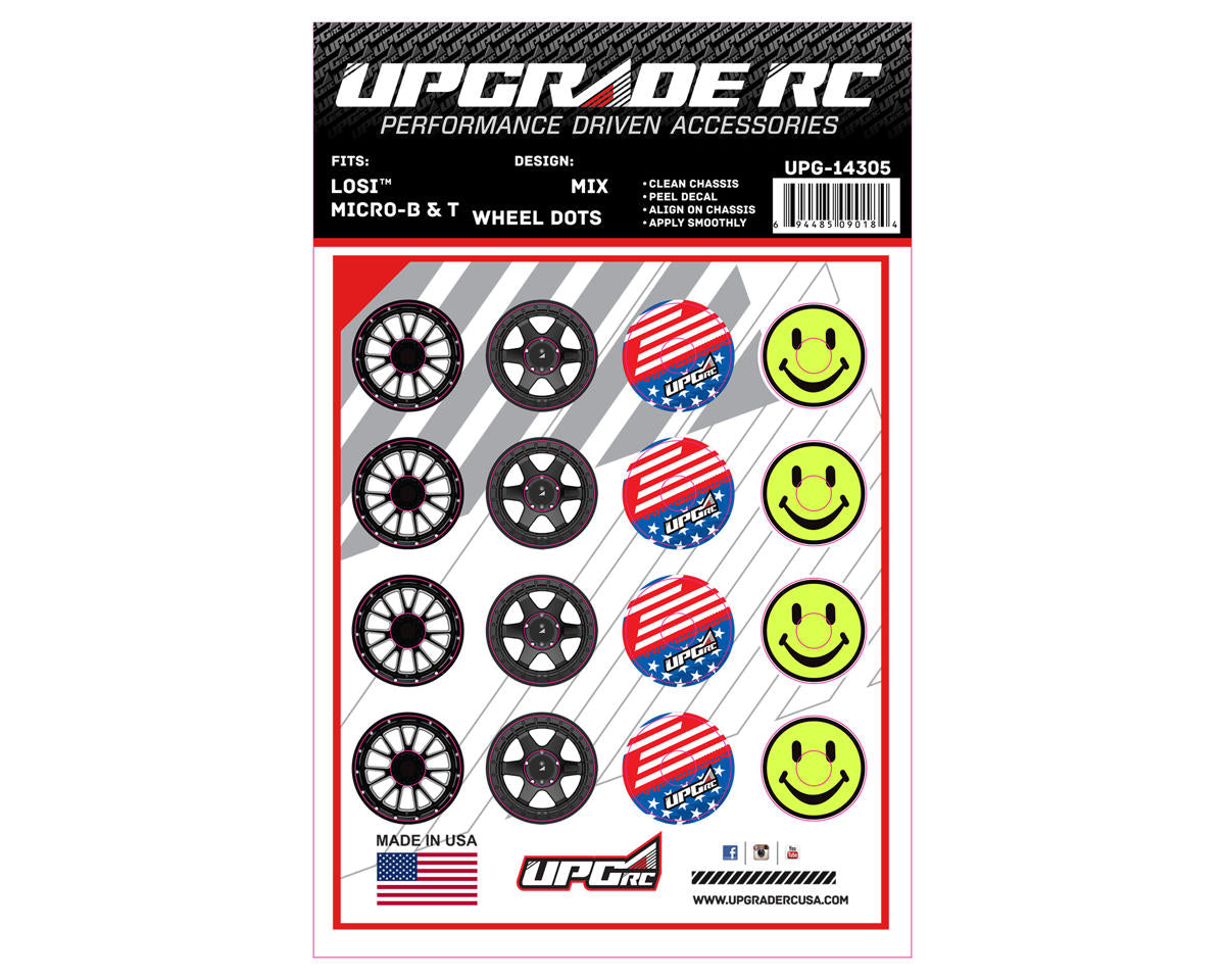 UpGrade RC -Puntos de rueda UpGrade RC para Losi Micro-B y T (mezcla)