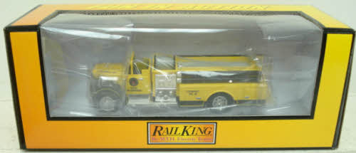 MTH 30-50035 O Scale RailKing Yellow Diecast Fire Truck