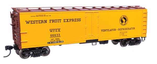 Walthers Mainline 910-41421 HO Scale 40' Steel Reefer RTR WFEX #66633