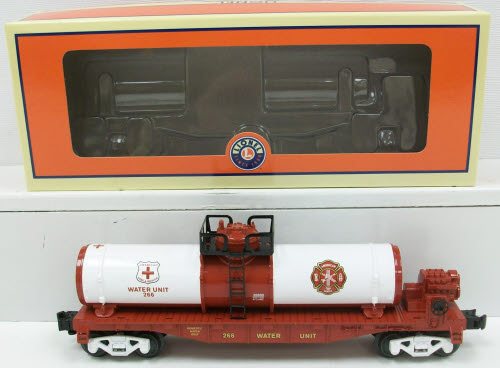 Lionel 6-26600 O Gauge American Fire and Rescue Flatcar w/Water Tank #266