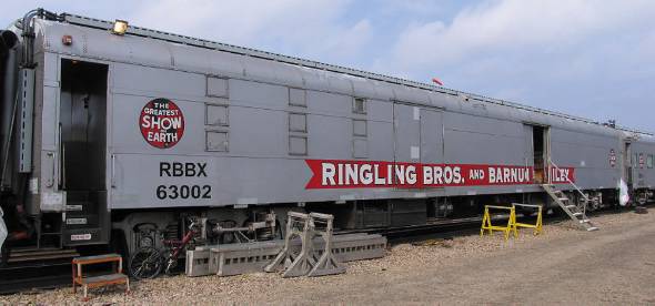 Lionel 6-22257 O Ringling Bros. 18" Aluminum Shop Car #63002