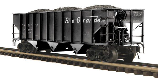 MTH 20-97676 D&RGW 70-ton 3-Bay Hopper Car