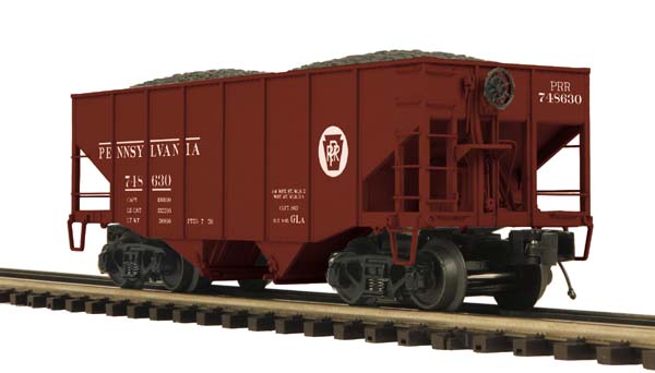 MTH 20-97243 O PRR 2-Bay Fish Belly Hopper Car #748630