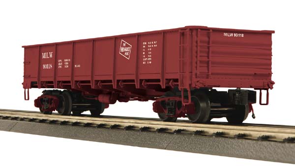 MTH 20-98091 Milwaukee Road 55 Ton Drop Bottom Gondola