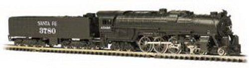 Bachmann 58052 N Scale Santa Fe 4-8-4 Steam Locomotive & 52' Tender #3780