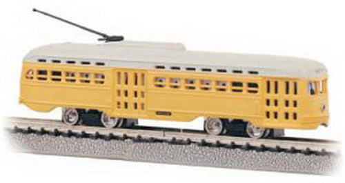 Bachmann 62998 N Undecorated Yellow PCC Trolley