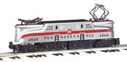 Williams 41703 O PRR Silver 1-Stripe GG-1 Electric Loco w/Horn & Bell #4860