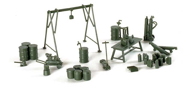 Herpa Models 326-740654 HO Scale Roco MiniTank Accessories Maintenance Set