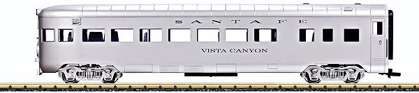 LGB 36590 ATSF "Vista Canyon" Streamline Observation Car - Metal Wheels