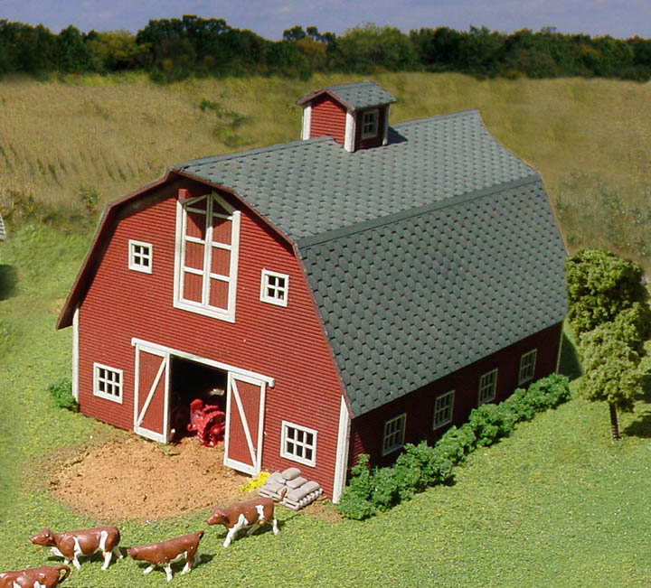 American Model Builders 87 Laser Art Country Barn S Scale Kit