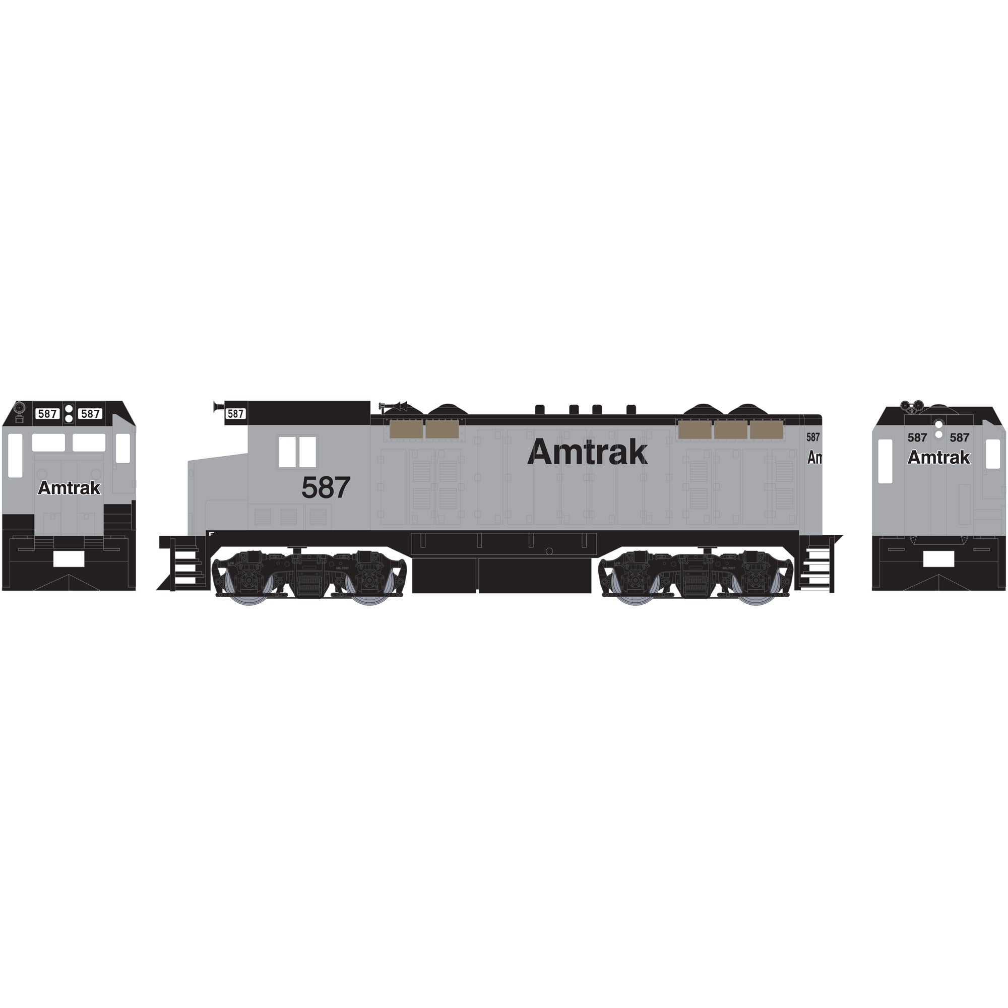 Athearn 89930 HO RTR CF7, Amtrak #587