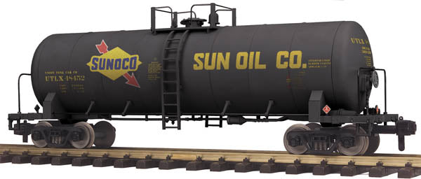 MTH 70-73045 G Scale Sunoco Unibody Tank Car #48452 (Metal Wheels)