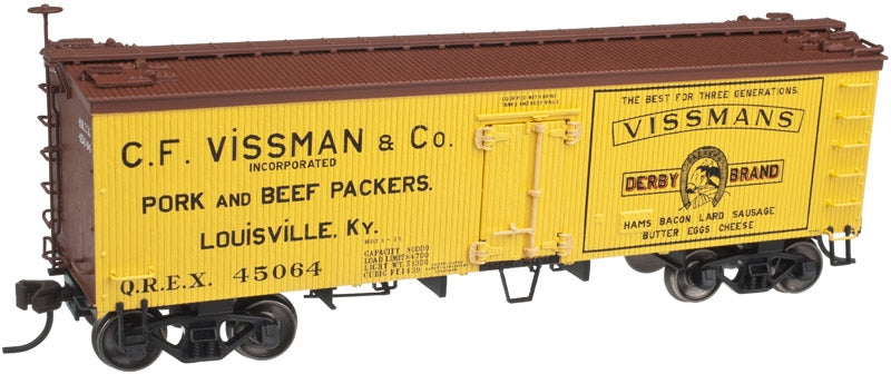 Atlas 20002701 C.F. Vissman & Co. 36' Wood Reefer W/ Truss Rods #45060