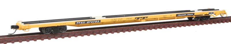 Atlas 50001384 N ACF 89' 4" Intermodal Flatcar Trailer Train #974753