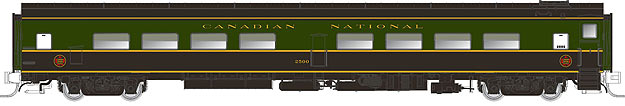 Rapido Trains 503011 N Canadian National Cafe-Bar-Lounge #2508