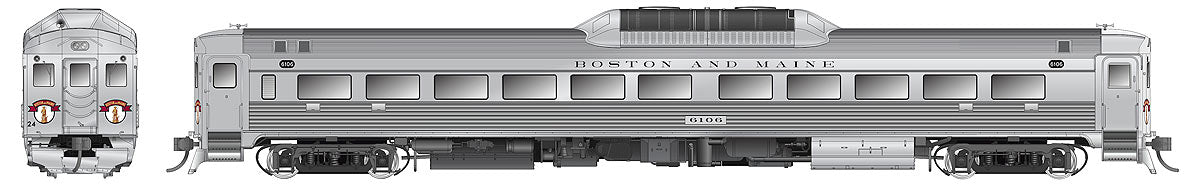 Rapido Trains 16039 HO Boston & Maine Budd RDC-1 Phase 1C #6110