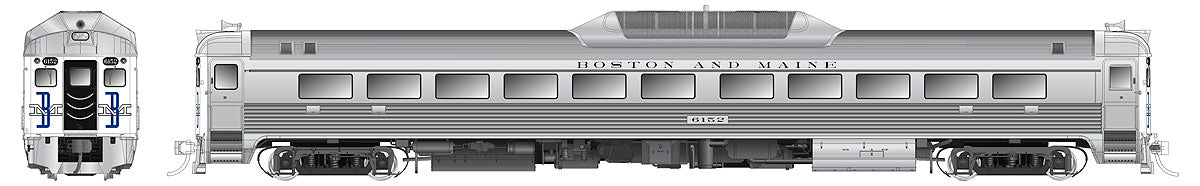 Rapido Trains 16044 HO Boston & Maine Budd RDC-1 Phase 2 #6154