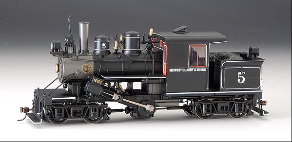 Bachmann 25761 On30 Scale Midwest Mining & Quarry 28-Ton 2-Truck Climax #5