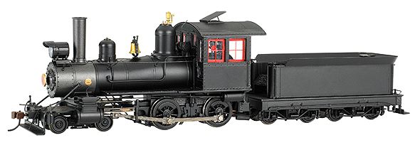 Bachmann 28304 On30 Painted & Unlettered 4-4-0 American Steel Cab w/DCC Loco