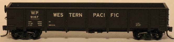 Trainworx Inc 262116 N Western Pacific Steel Gondola #9189