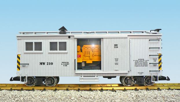 USA Trains 18500 G Maintenance of Way Power & Light Car #210 w/Sound