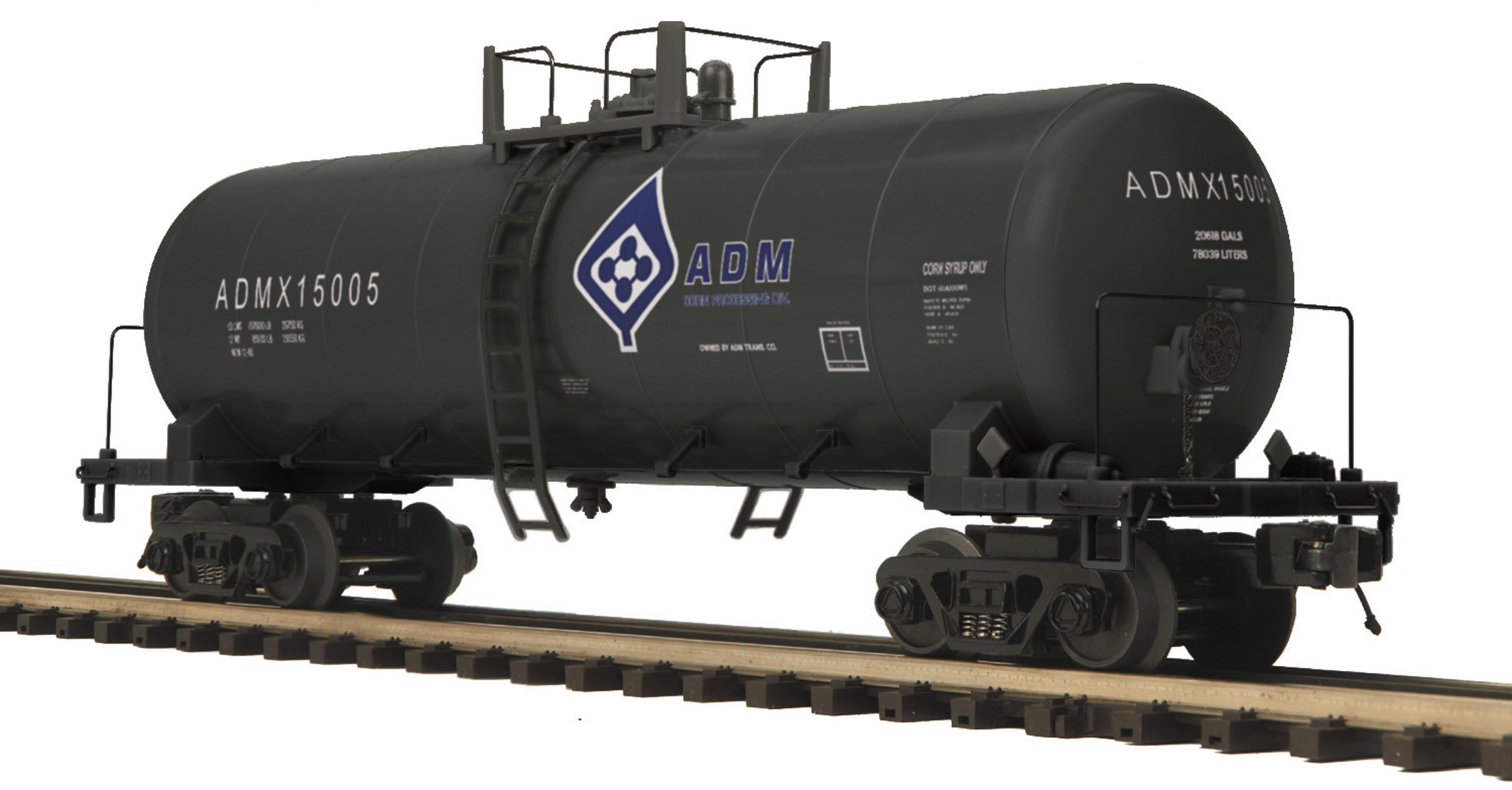 MTH 20-96720 O Archer-Daniels-Midland Tank Car - 3-Rail ADMX #15005