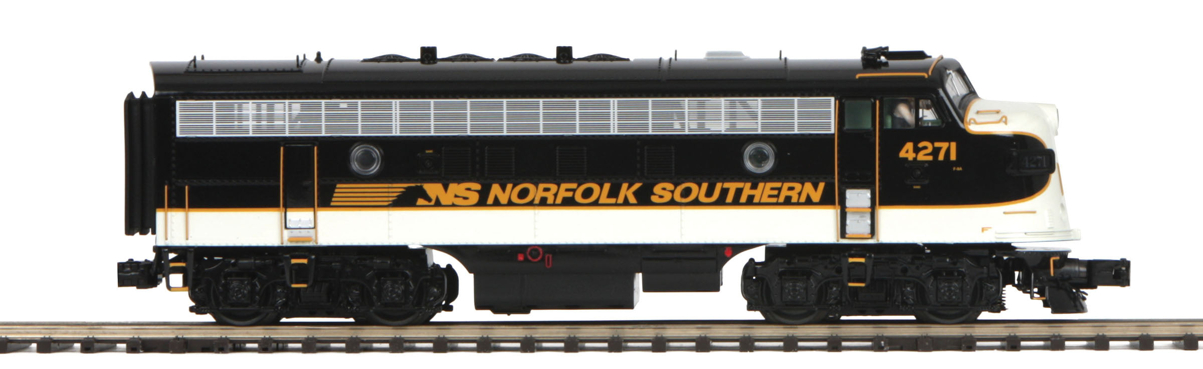 MTH 20-20557-4 Norfolk Southern F-7 A Unit Non-Powered Diese Enginel #4271
