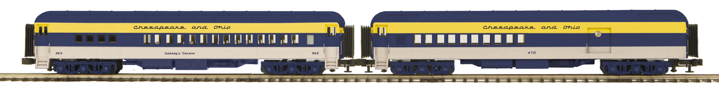 MTH 20-41021 O Chesapeake & Ohio 70' Madison Comb/Din Passenger Set (Set of 2)