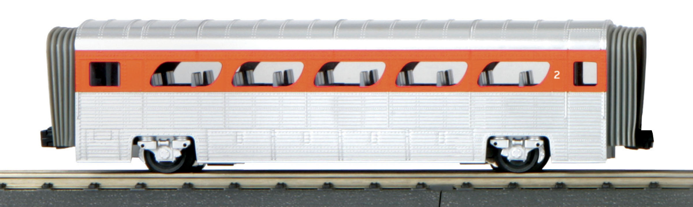 MTH 30-6181 O Union Pacific GM Aerotrain Coach - 3-Rail - RailKing Scale