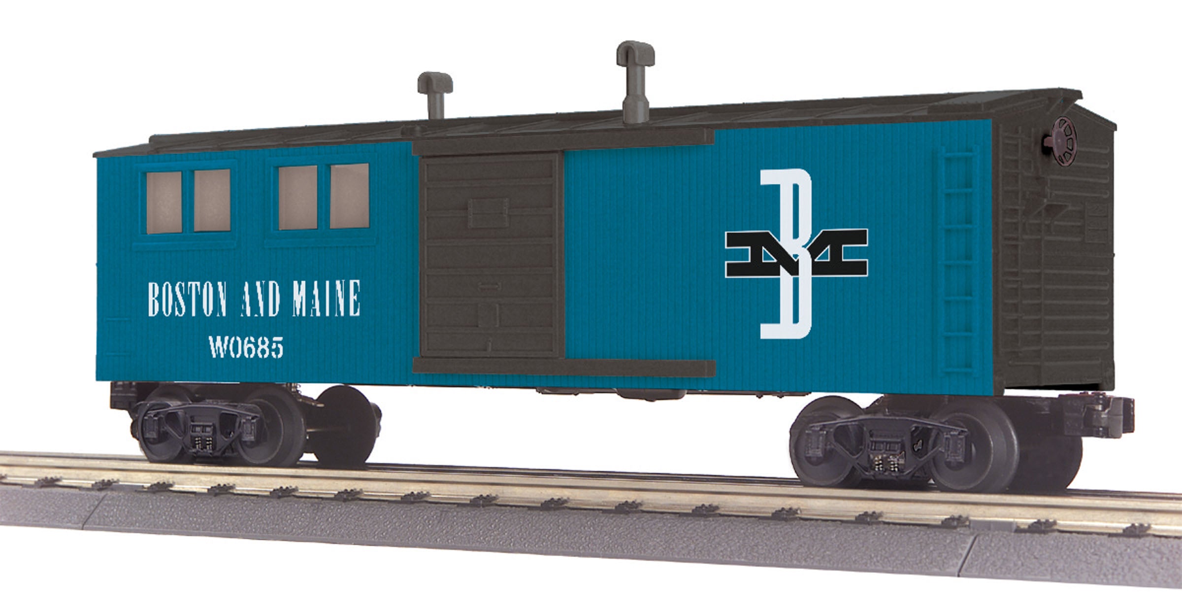 MTH 30-79480 O Boston & Maine Engineering Car - 3-Rail - RailKing #W0685