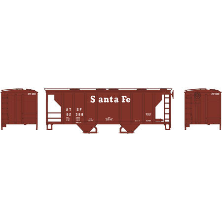 Roundhouse 96151 HO Santa Fe PS-2 2003 2-Bay Covered Hopper Car #82388