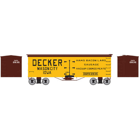Athearn 85540 HO Decker Meat 36' Old Time Wood Reefer #2835