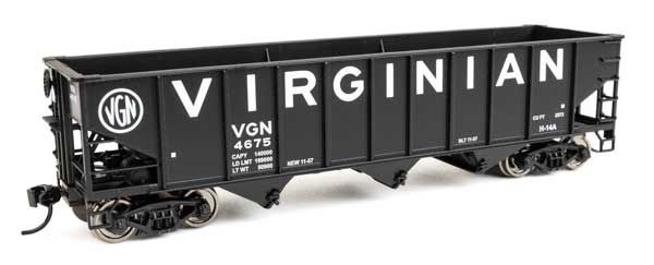 Walthers Mainline 910-56730 HO Scale 70-Ton AAR Hopper RTR Virginian #4675