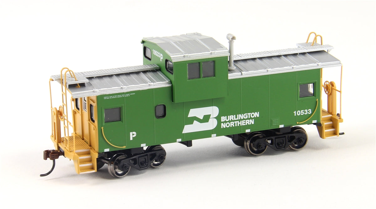 Roundhouse 87921 HO Burlington Northern Wide Vision Caboose Car #10572