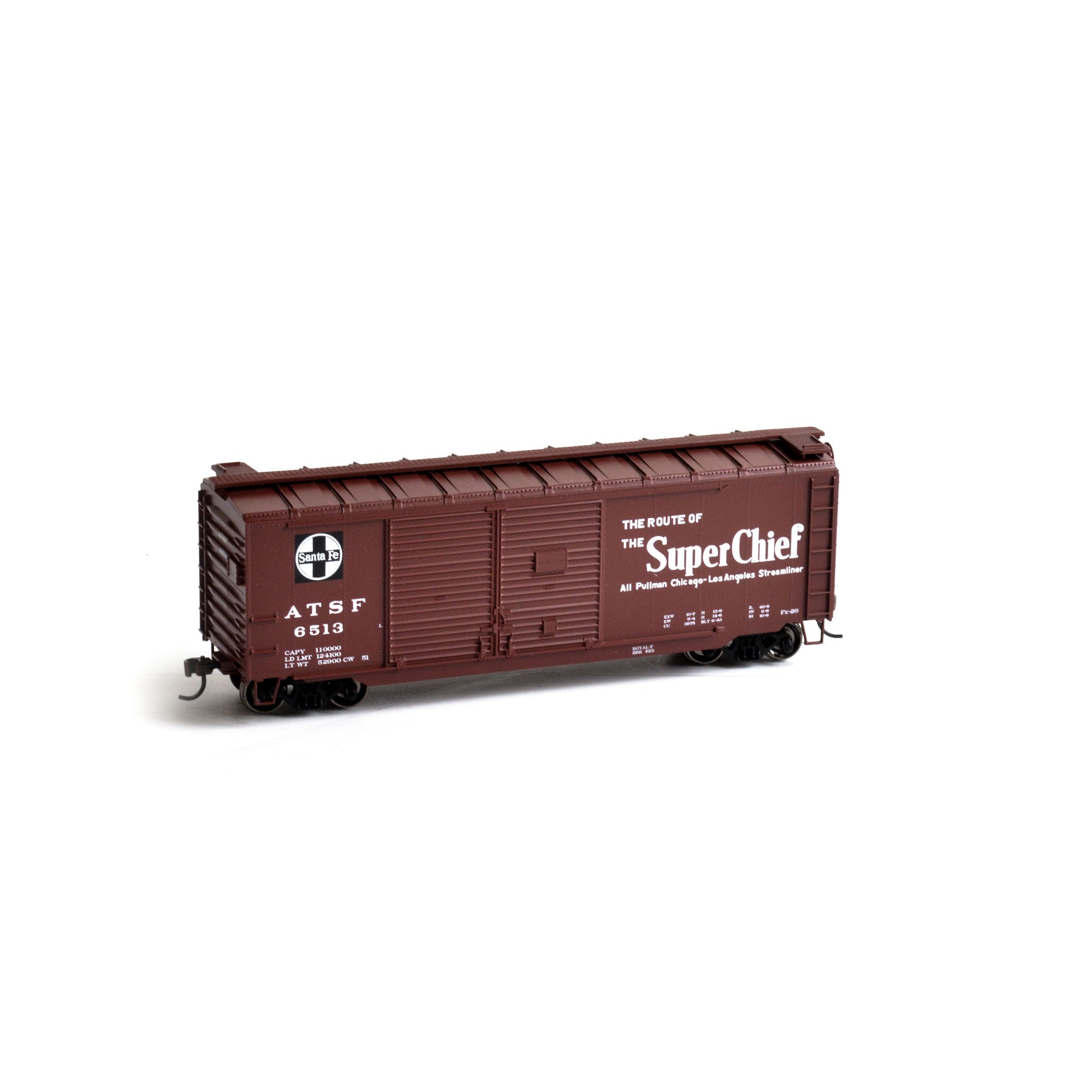 Athearn 14725 HO Santa Fe RTR 40' Double Door Box Car #6513