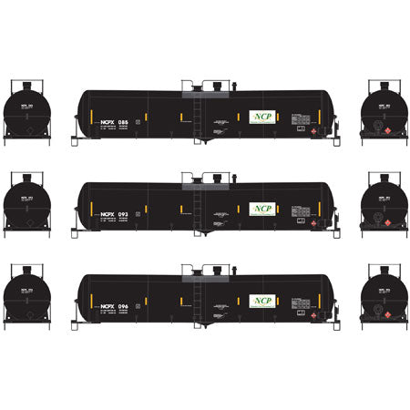 Athearn 6649 N NCPX 30,000-Gallon Ethanol Tank Car #1 (3)